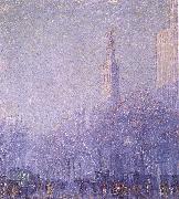 F Usher De Voll Madison Square oil painting